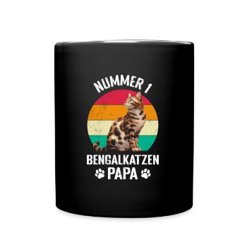 Bengalkatzen NUMMER 1 BENGALKATZEN PAPA - Tasse einfarbig - Schwarz - Vorne