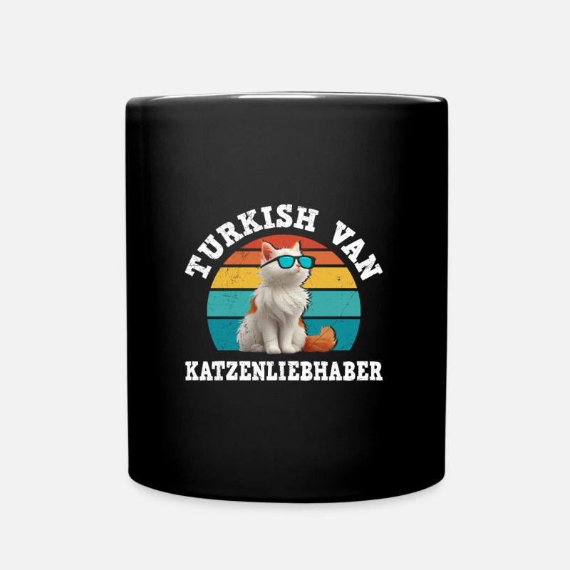 TURKISH VAN KATZENLIEBHABER Turkish Van - Tasse einfarbig - Schwarz