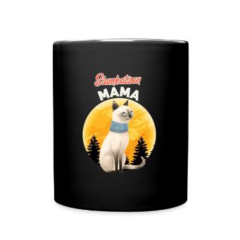 SIAMESEN MAMA SIAMESE CAT MOM Siamkatzen - Tasse einfarbig - Schwarz - Vorne
