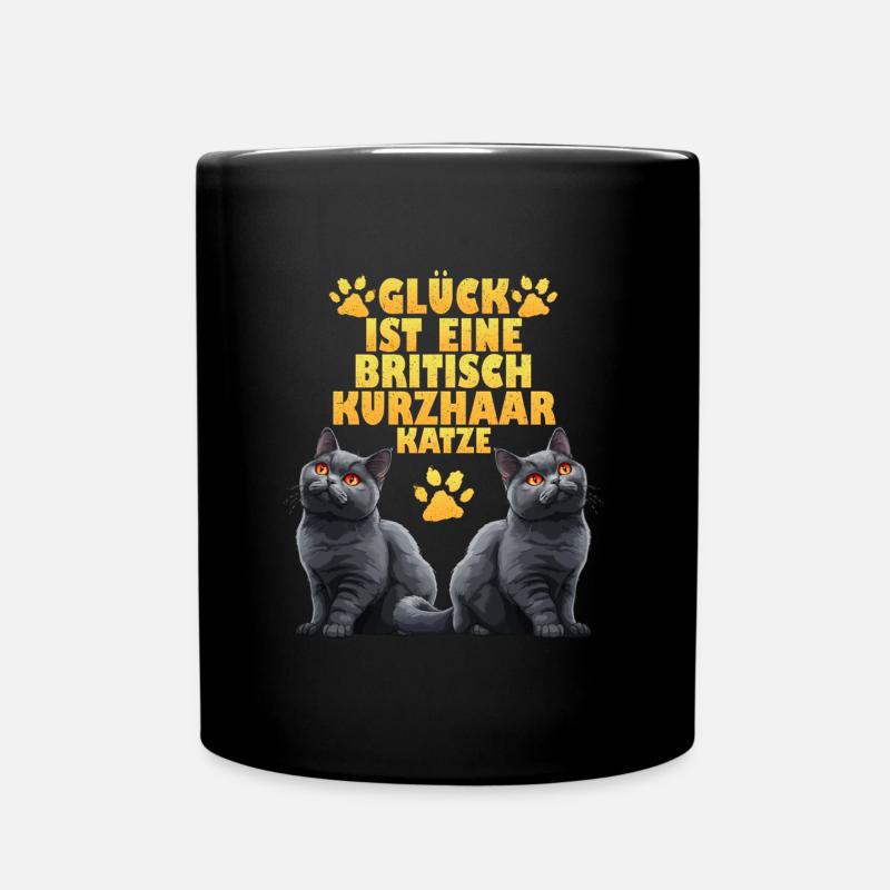 Britische Kurzhaar GLÜCK IST BRITISCH KURZHAAR - Tasse einfarbig - Schwarz