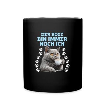 Britische Kurzhaar DER BIN IMMERNOCH ICH - Tasse einfarbig - Schwarz - Vorne