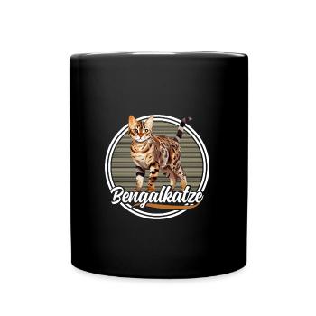 Bengalkatze Liebhaber Bengalkatzen Besitzer Bengal - Tasse einfarbig - Schwarz - Vorne
