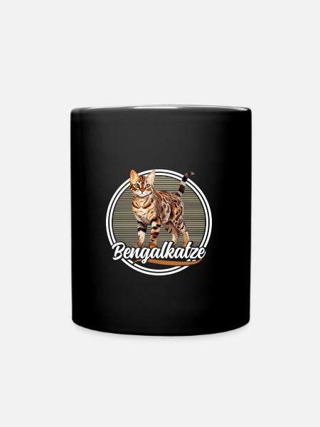 Bengalkatze Liebhaber Bengalkatzen Besitzer Bengal - Tasse einfarbig - Schwarz