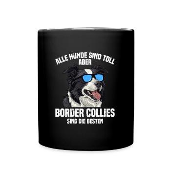 Border Collie TOUS LES CHIENS SONT DE GRANDS BORDER COLLIES - Mug uni - noir - Devant