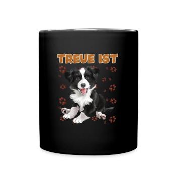 Border Collie LOYAL EST un Border Collie Dogs - Mug uni - noir - Devant