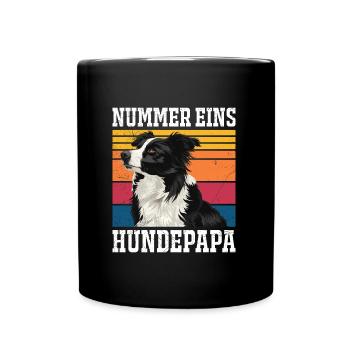 Border Collie NUMBER ONE BORDER COLLIE DAD - Full Colour Mug - black - Front