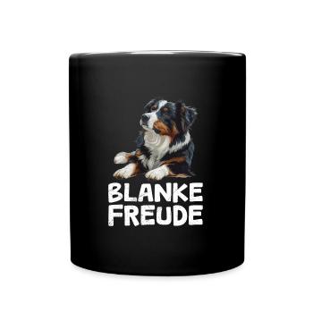 Australian Shepherd BLANKE FREUDE AUSSIE - Tasse einfarbig - Schwarz - Vorne