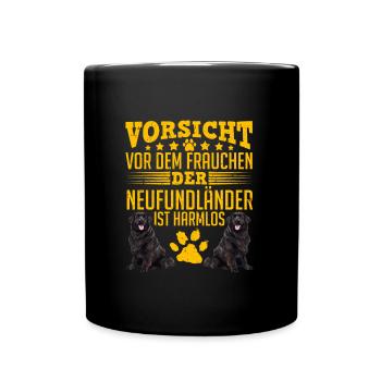 Newfie MÉFIEZ-VOUS DE LA MAÎTRESSE Terre-Neuve - Mug uni - noir - Devant