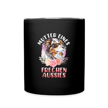 MÈRE D’UN BERGER AUSTRALIEN AUSTRALIEN EFFRONTÉ - Mug uni - noir - Devant
