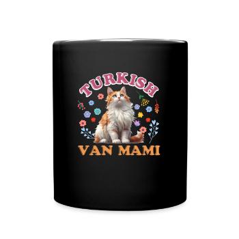 Katzenmama TURKISH VAN MAMI TURKISH VAN Mama - Tasse einfarbig - Schwarz - Vorne