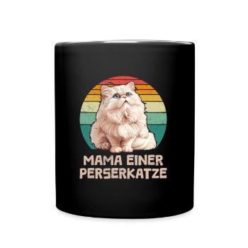 MAMAN D’UN CHAT PERSAN MAMAN Chat persan - Mug uni - noir - Devant