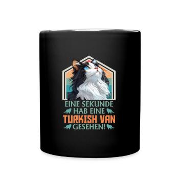 Fourgon turc UNE SECONDE AVOIR UN VAN TURC - Mug uni - noir - Devant