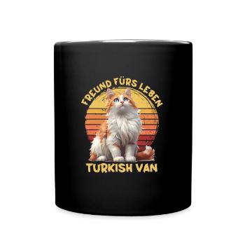 FOURGON TURC AMI POUR LA VIE Propriétaire de chat - Mug uni - noir - Devant