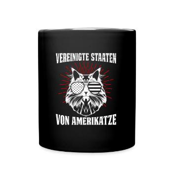 UNITED STATES OF AMERICATZE Funny USA - Full Colour Mug - black - Front