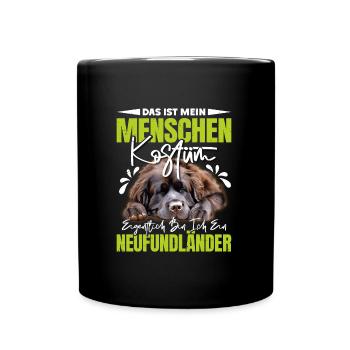 Newfie C’EST MON COSTUME HUMAIN JE SUIS UN - Mug uni - noir - Devant