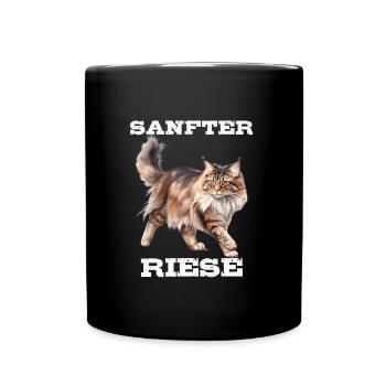 Maine Coon Chat Propriétaire GENTLE GIANT Drôle - Mug uni - noir - Devant