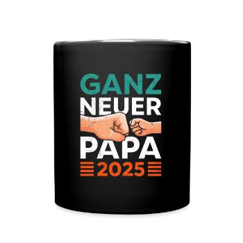 Soon Dad BRAND NEW DAD 2025 First Father's Day - Full Colour Mug - black - Front