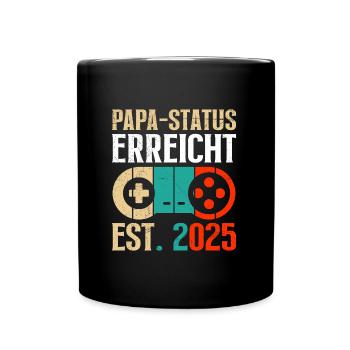 DAD STATUS REACHED EST. 2025 PlayerDad Becoming - Full Colour Mug - black - Front