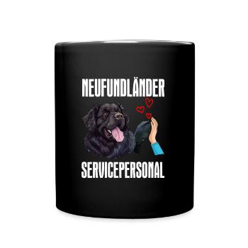 Newfie Owner NEWFOUNDLAND SERVICE STAFF - Full Colour Mug - black - Front
