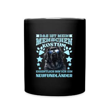 Newfie C’EST MON COSTUME HUMAIN JE SUIS UN - Mug uni - noir - Devant