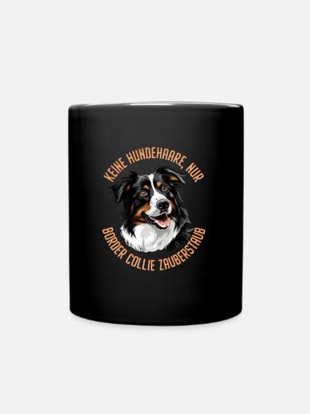 Border Collie PAS DE POILS DE CHIEN UNIQUEMENT BORDER COLLIE - Mug uni - noir