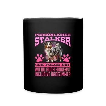 Berger Australien PERSONNEL STALKER Drôle - Mug uni - noir - Devant