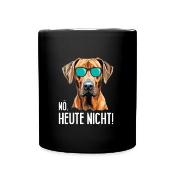 Rhodesian Ridgeback NÖ HEUTE NICHT Glacière - Mug uni - noir - Devant