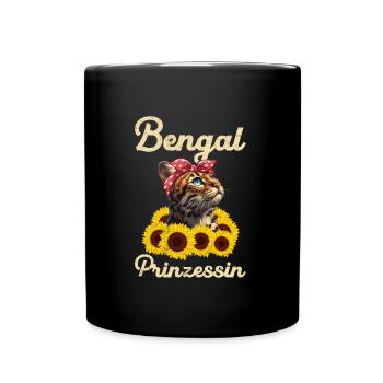 Katzenmama BENGAL PRINZESSIN Bengal Katzen - Tasse einfarbig - Schwarz - Vorne