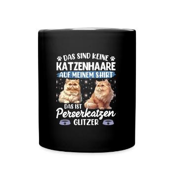 Chat persan PAS DE POILS DE CHAT, C’EST UN CHAT PERSAN - Mug uni - noir - Devant