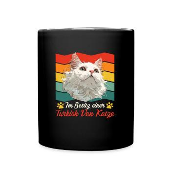 Katzenbesitzer IM BESITZ EINER TURKISH VAN KATZE - Tasse einfarbig - Schwarz - Vorne