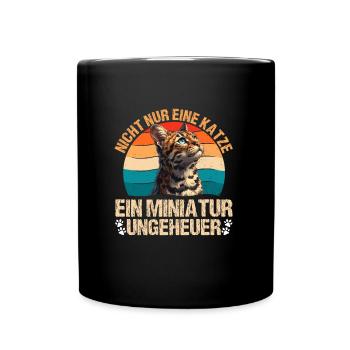 Chat du Bengale PAS SEULEMENT UNE MINIATURE DE CHAT - Mug uni - noir - Devant