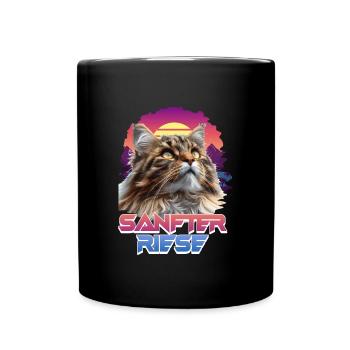 Maine Coon Chat GENTIL GÉANT Drôle Main Coon - Mug uni - noir - Devant