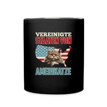 UNITED STATES OF AMERICATZE Funny United States - Full Colour Mug - black - Front