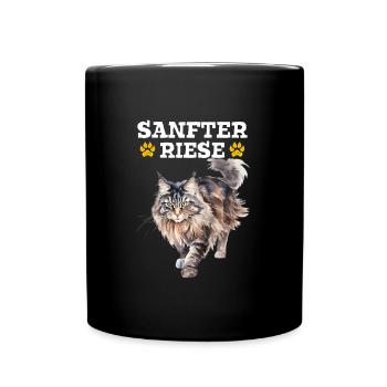 Maine Coon Chat Propriétaire GENTLE GIANT Drôle - Mug uni - noir - Devant