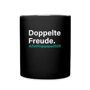 Twin dad DOUBLE JOY TWIN DAD - Full Colour Mug - black - Front