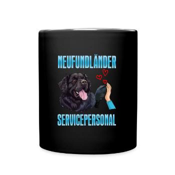 Newfie Owner NEWFOUNDLAND SERVICE STAFF - Full Colour Mug - black - Front