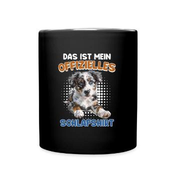 Australian Shepherd DAS IST MEIN OFFIZIELLES - Tasse einfarbig - Schwarz - Vorne