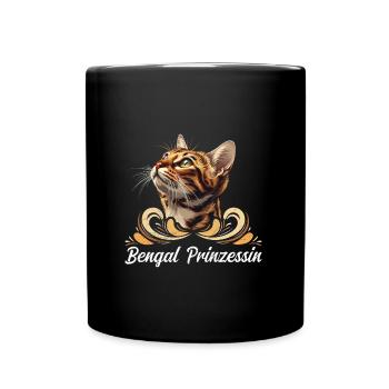 Maman chat BENGAL PRINCESS Chats Bengale - Mug uni - noir - Devant