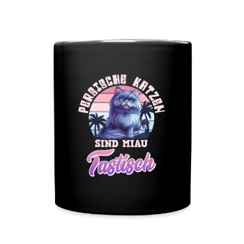 LES CHATS PERSANS SONT MIAOUS TASTIC Vintage - Mug uni - noir - Devant