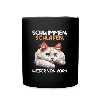 Turc de Van NAGER DORMIR ENCORE UNE FOIS - Mug uni - noir - Devant