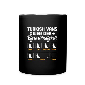 TURKISH VANS WEG DER EIGENSTÄNDIGKEIT Lustiges - Tasse einfarbig - Schwarz - Vorne