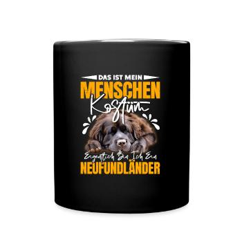 Newfie C’EST MON COSTUME HUMAIN JE SUIS UN - Mug uni - noir - Devant