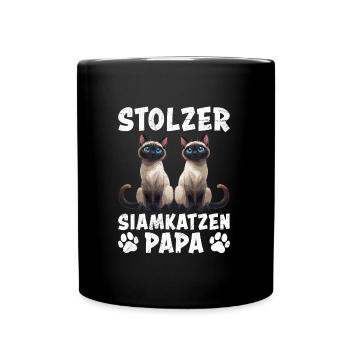 Cat Dad PROUD SIAMESE CAT DAD Siamese - Full Colour Mug - black - Front