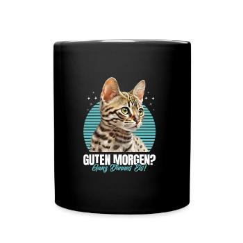 Chats Bengal BONJOUR ? GLACE TRÈS MINCE - Mug uni - noir - Devant