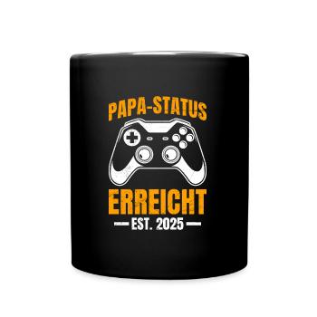 DAD STATUS REACHED EST. 2025 PlayerDad Becoming - Full Colour Mug - black - Front