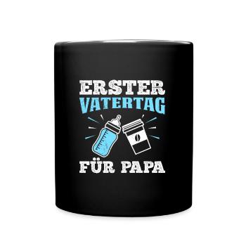 PREMIÈRE FÊTE DES PÈRES POUR PAPA Future papa - Mug uni - noir - Devant