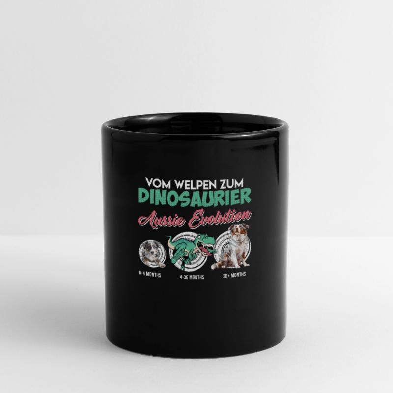 Aussie DU CHIOT AU DINOSAURE Évolution de l’Aussie Mug uni