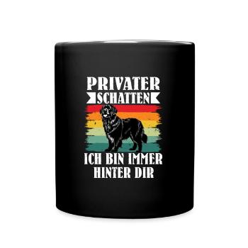 Newfie PRIVATE SHADOW JE SUIS TOUJOURS DERRIÈRE TOI - Mug uni - noir - Devant