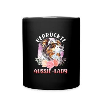 Berger Australien CRAZY AUSSIE LADY Fleurs - Mug uni - noir - Devant