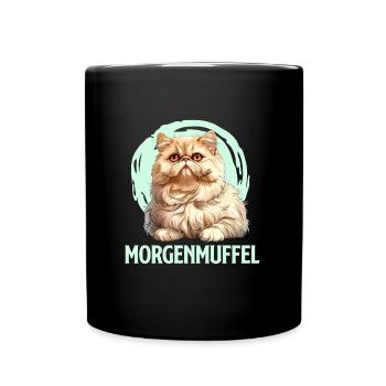 Chat persan MORNING POUCH Drôle Propriétaire - Mug uni - noir - Devant